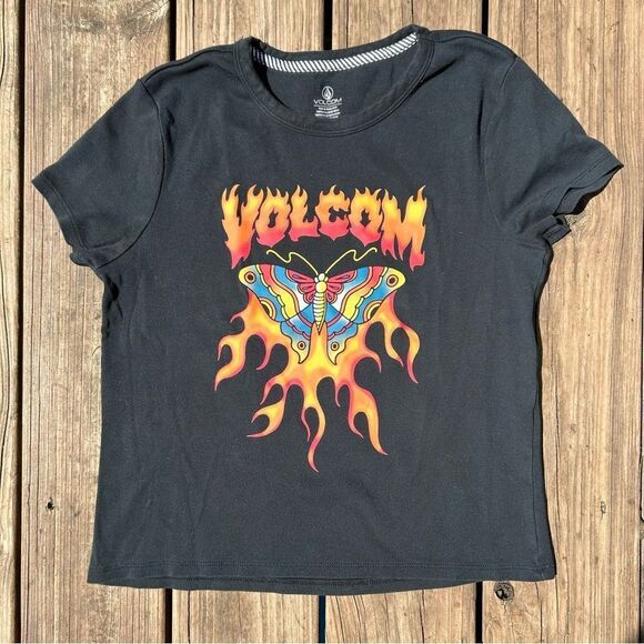 Volcom Girl Crush Women’s Baby Tee Size L - Picture 1 of 4